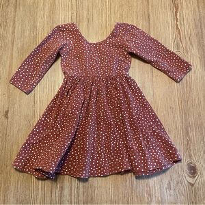 Alice + Ames Polka Dot Long Sleeve Kids Dress